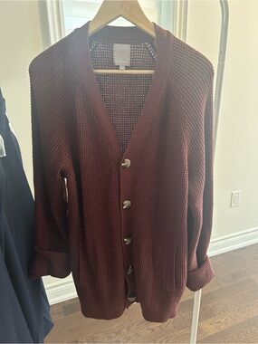 A Frame cardigan size large